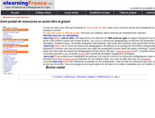 Tablet Screenshot of elearningfrance.net